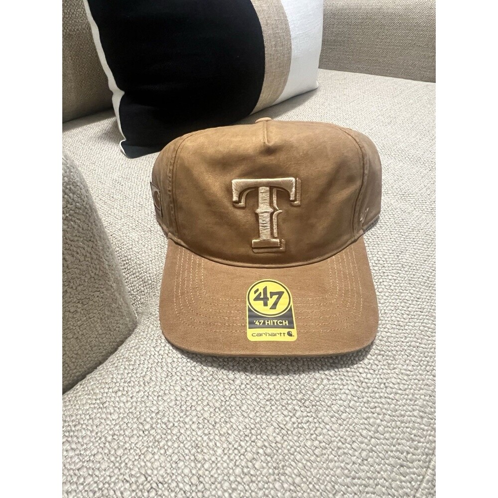 47 Brand X Carhartt Texas Rangers MLB Hitch Adjustable SnapBack Hat New